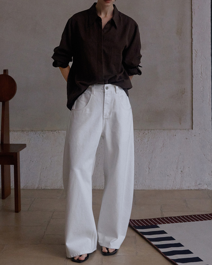 ウオッシュシミターデニムパンツ 10230