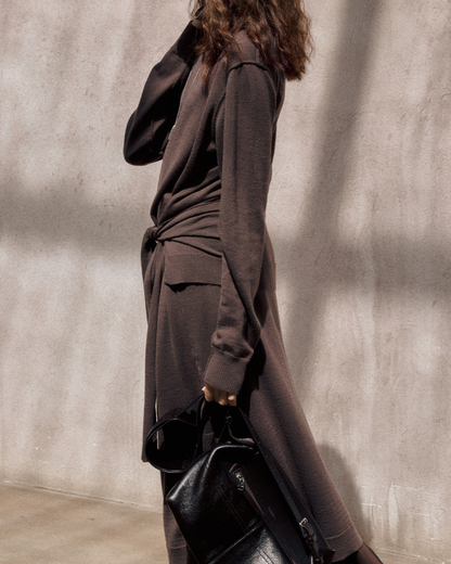 タートルネックニットロングワンピース 10154