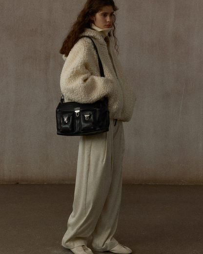 フーディーボアオーバージャケット 10326