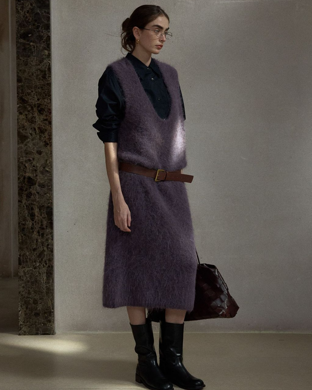 クリーンラインVネックワンピ 10403