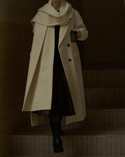 ダブルブレストロングコート 10285