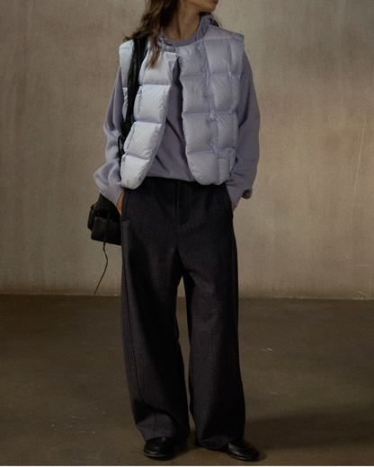 ダウンジャケットショートベスト 10239