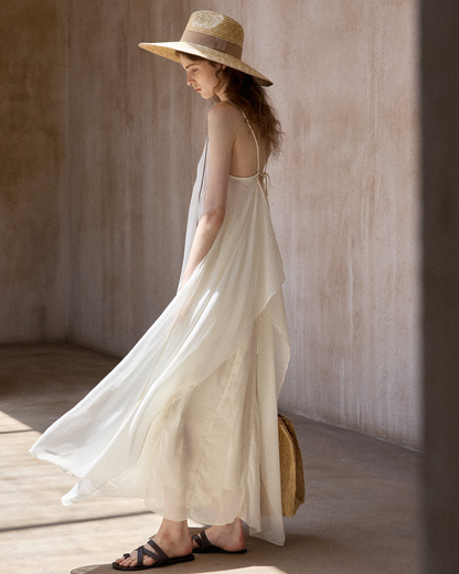 シアーレイヤードサスペンドワンピース 10518