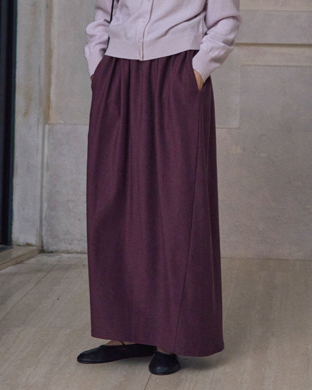 バックスリットカーブスカート 10156