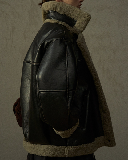 ビッグカラーボアオーバージャケット 10289