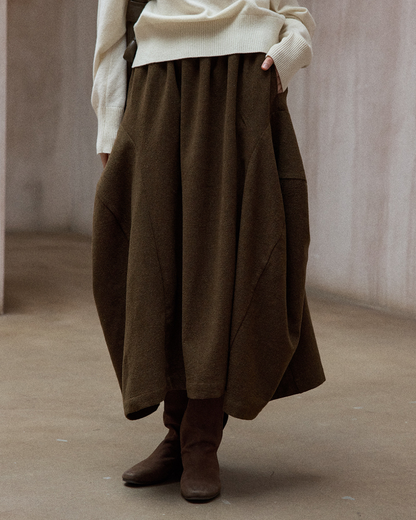 ハイウエストカーブスカート 10160