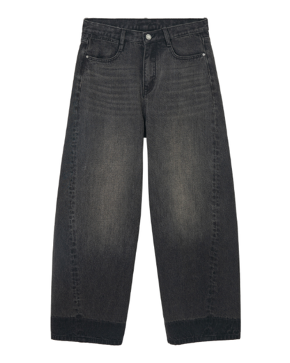 ハイウエストシミターデニムパンツ 10217