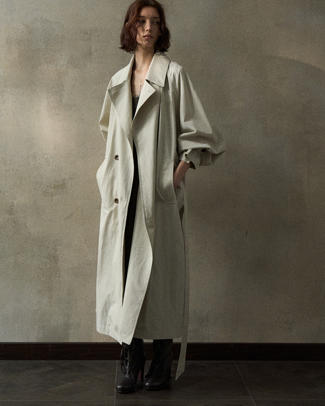 バルーンシルエットトレンチコート 10345