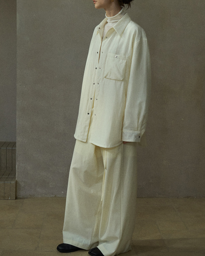 キルティングポケットオーバーシャツ 10202