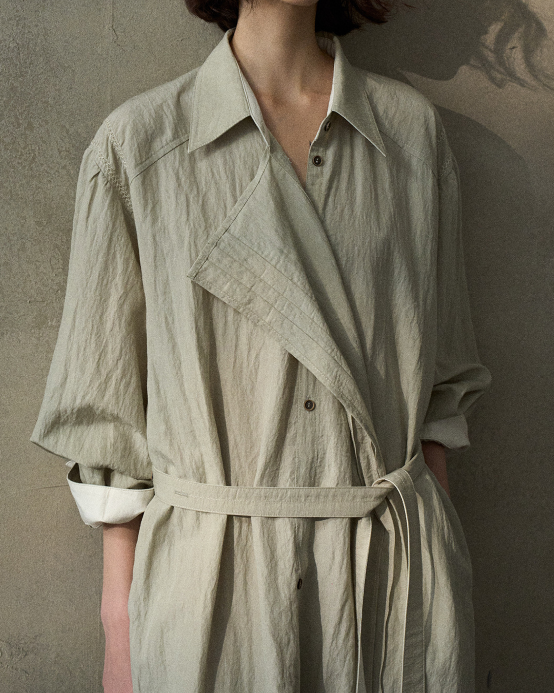 アシメノワールシャツワンピース 10344