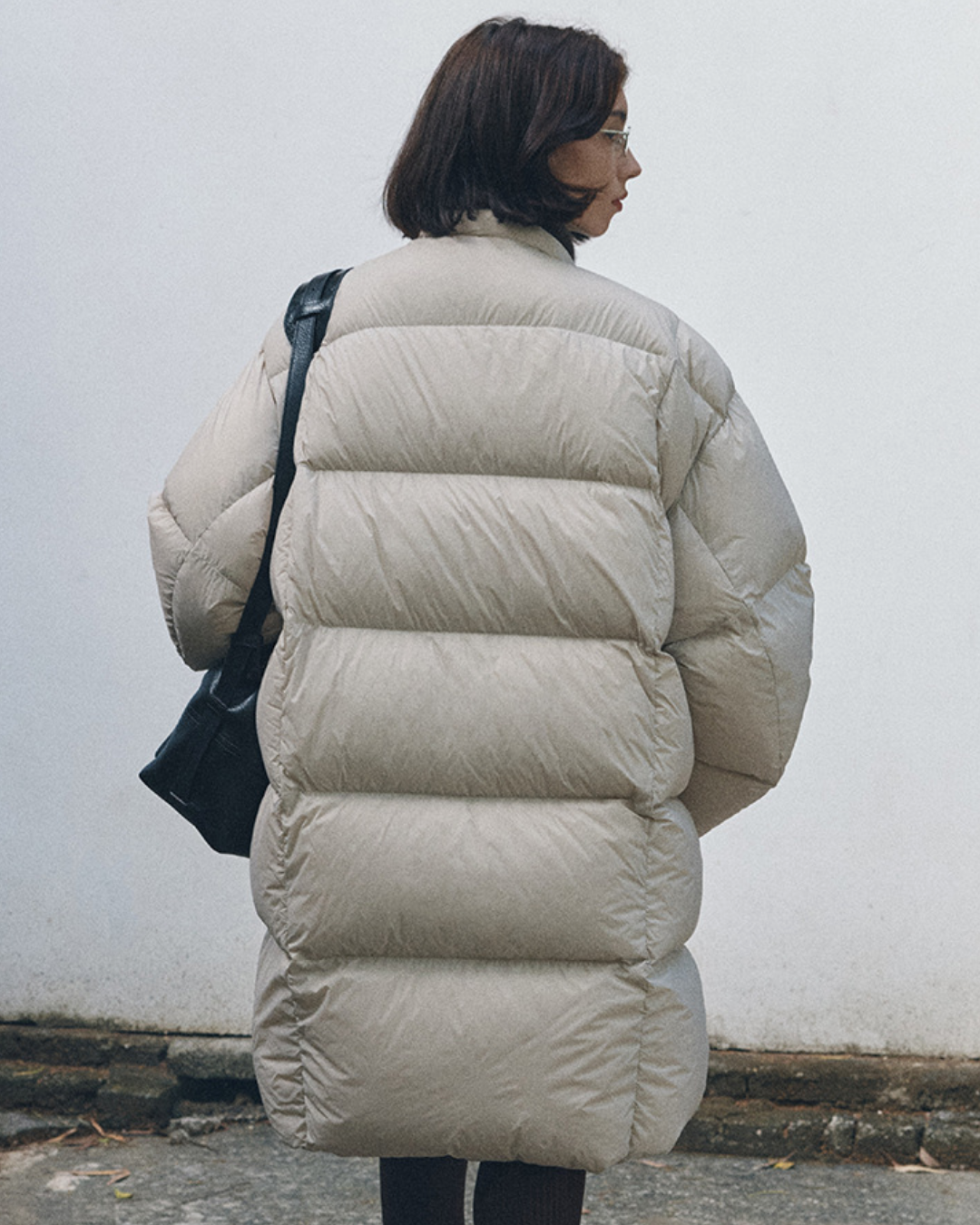 ミディストラップダウンコート 10375