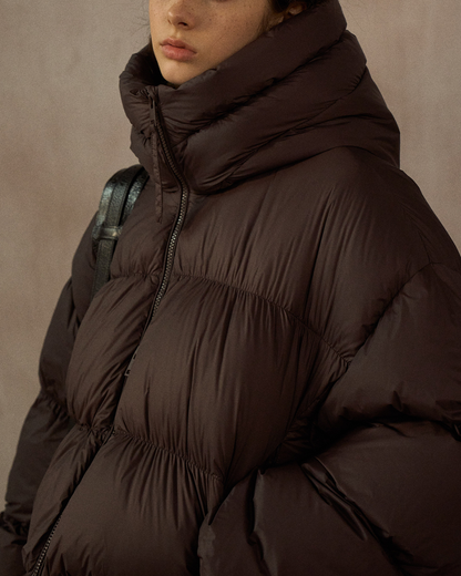 ショートフーディーダウンコート 10254