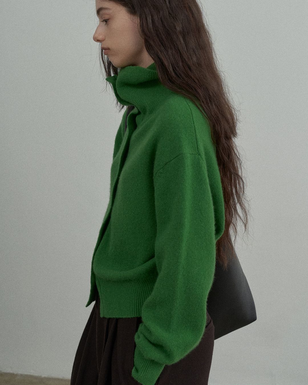 エッジハイネックカーディガン 10325