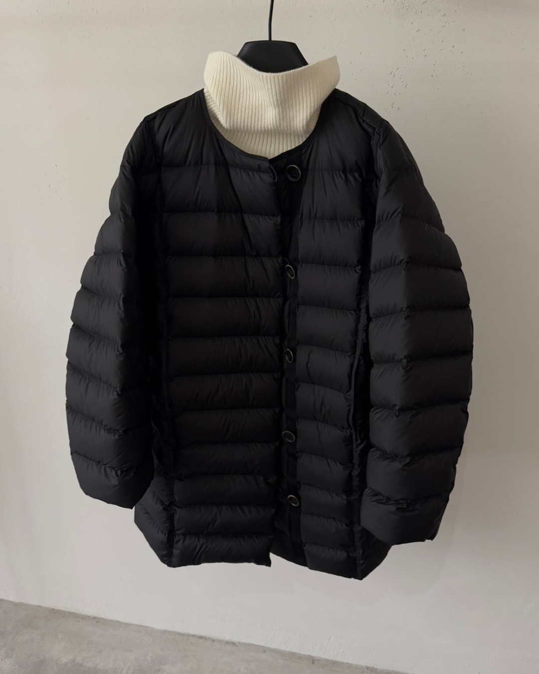 キルティングダウンミディコート 10252