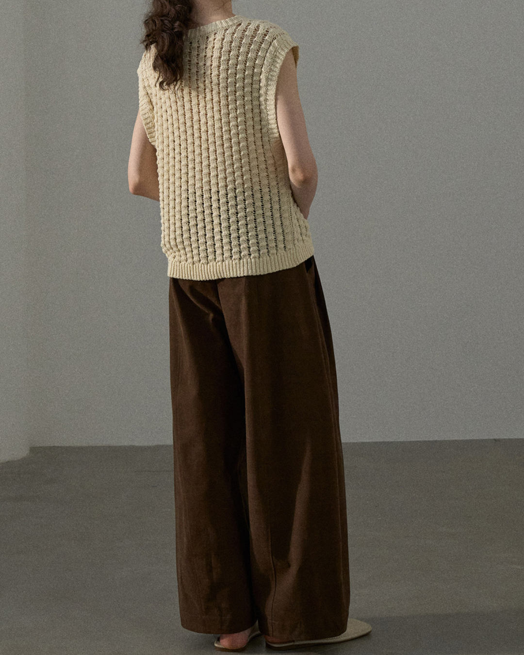 ハイウエストタックカジュアルパンツ 10229