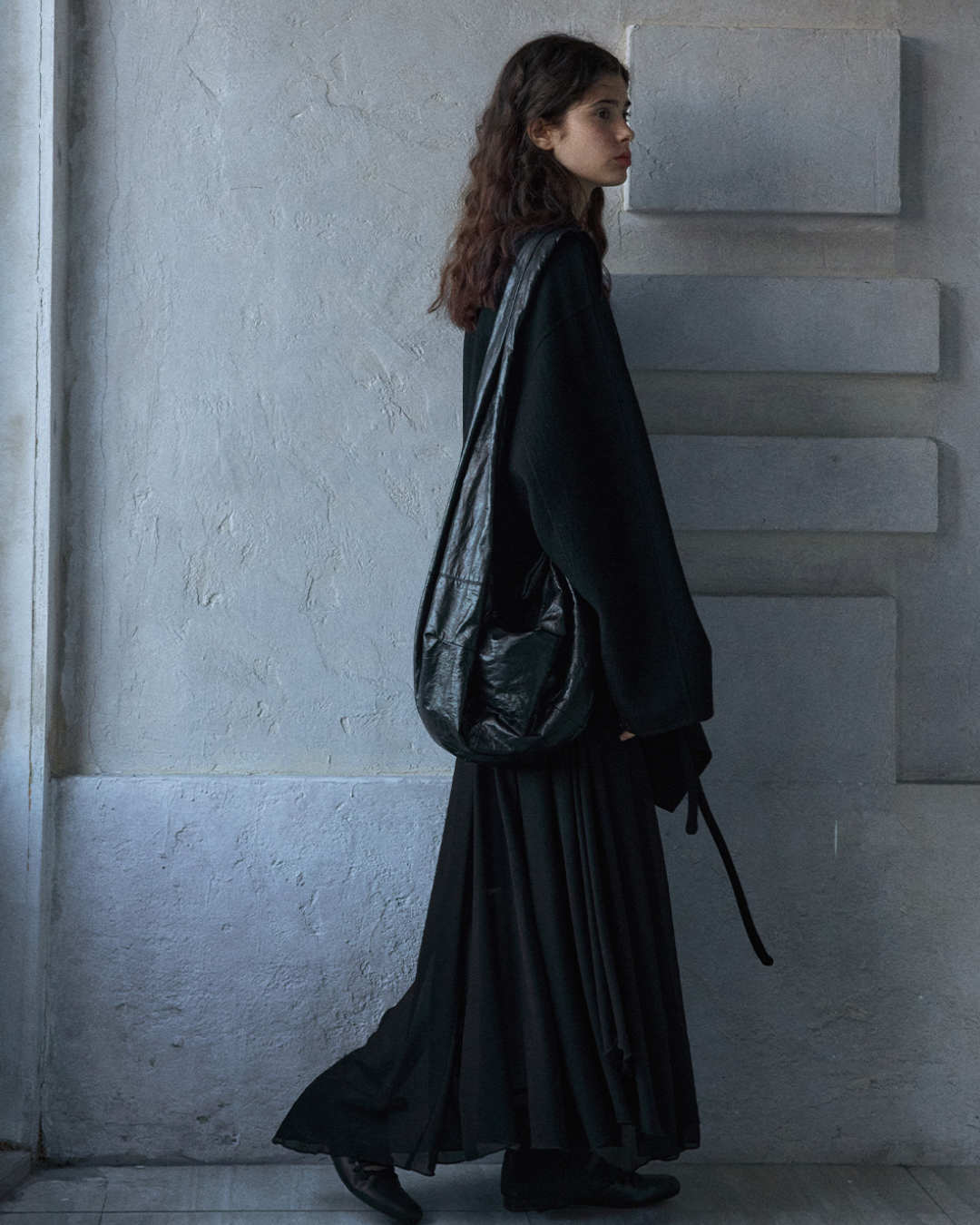 ビッグカラーデザインロングジャケット 10170