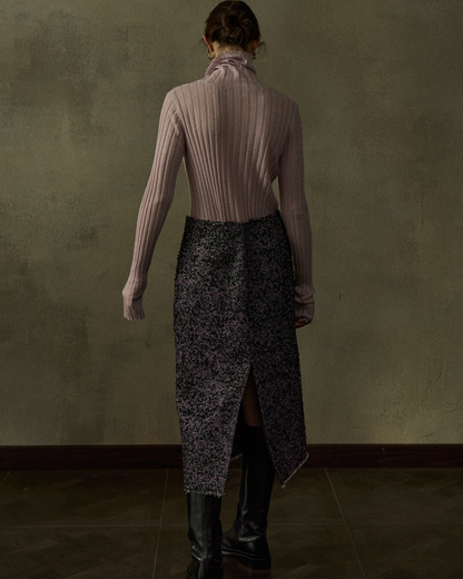 モノフォーム スリットツイードスカート 10442