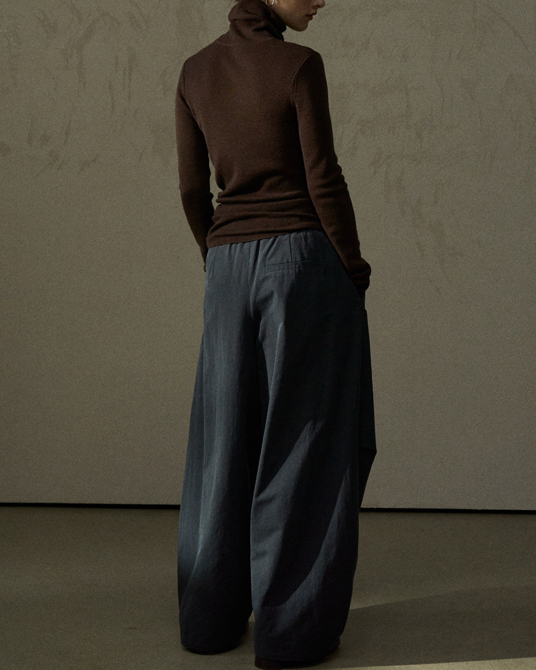 ハイネックスリムニットプルオーバー 10291