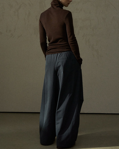 ハイネックスリムニットプルオーバー 10291