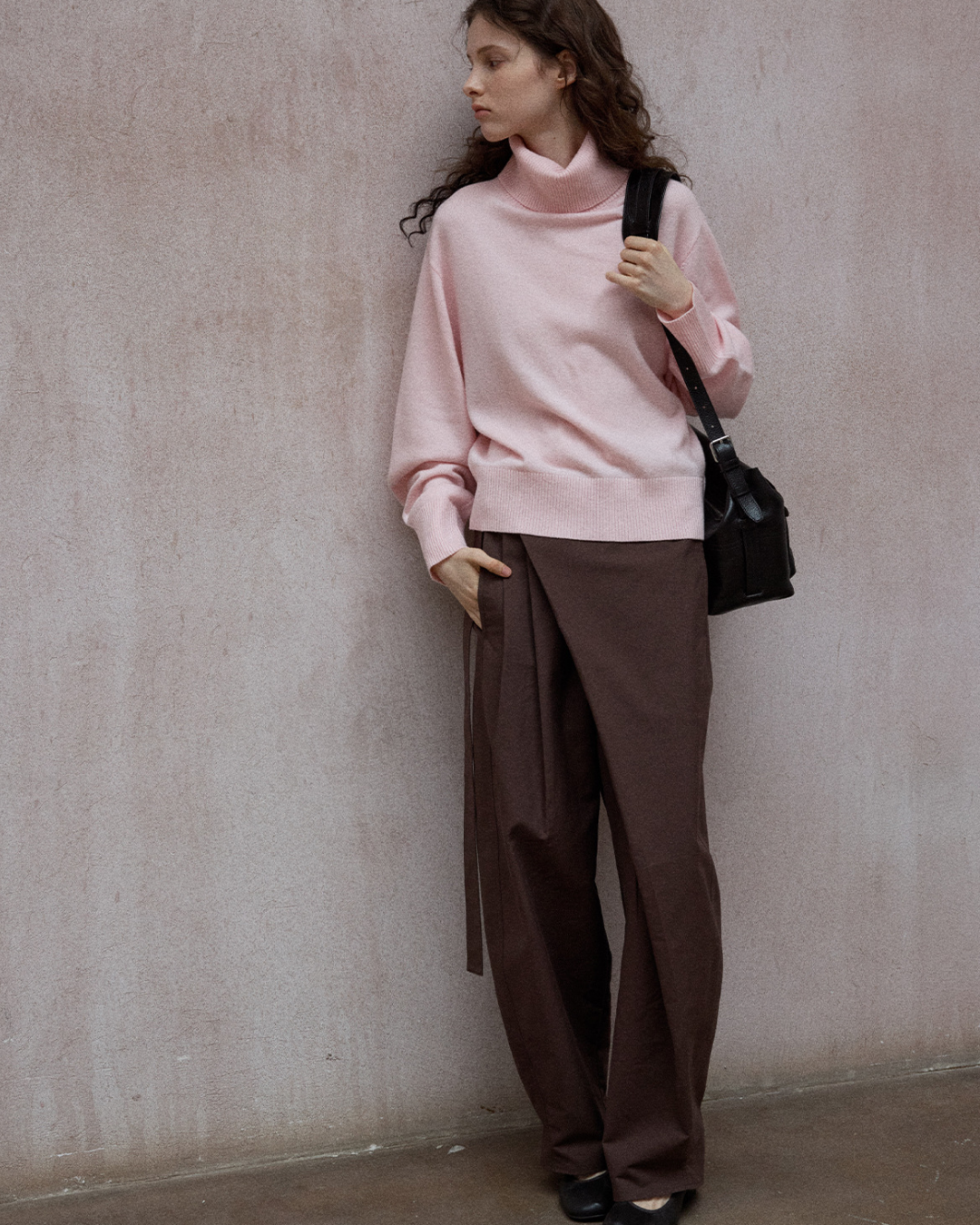 タートルネックウォームトーンニットプルオーバー 10138