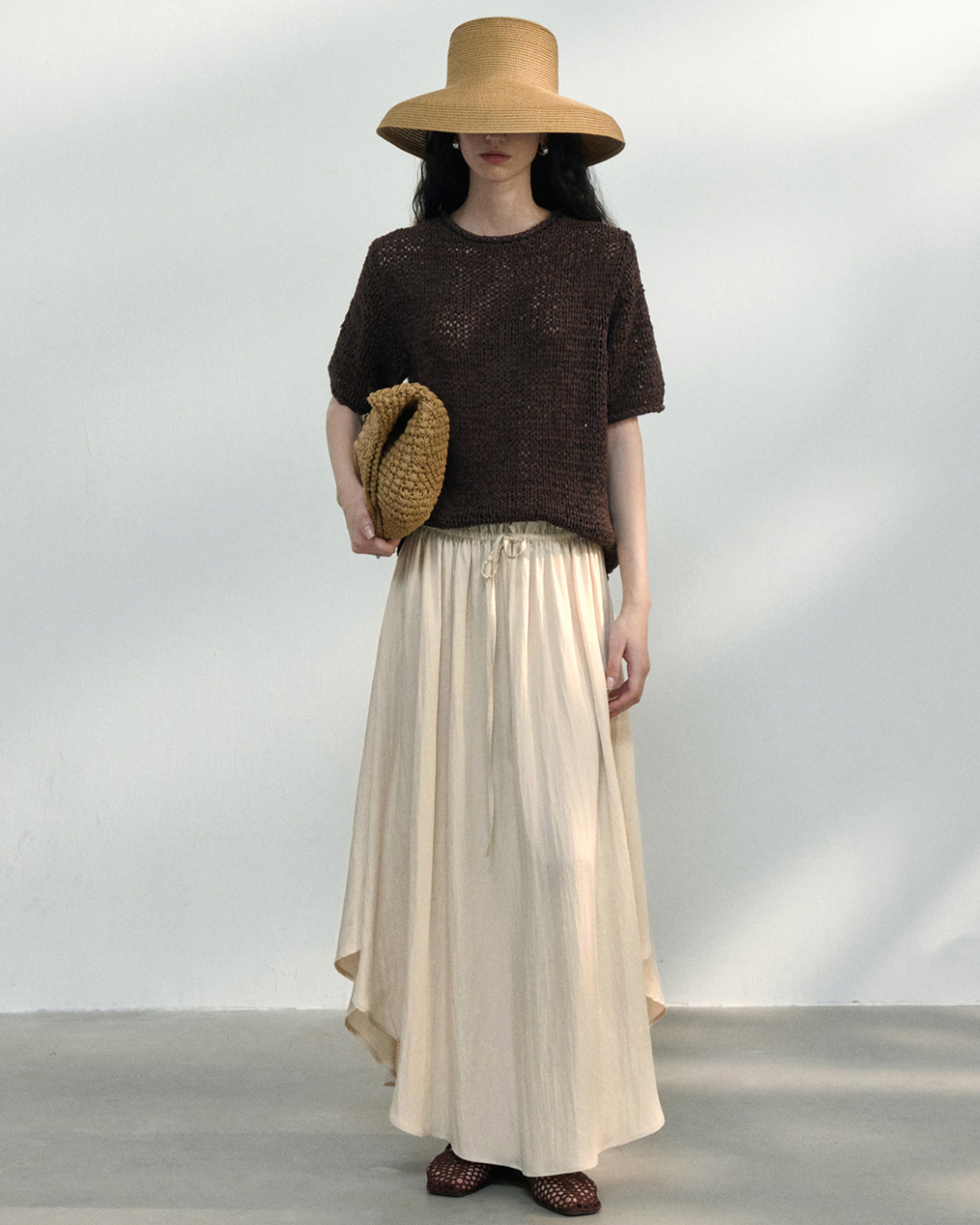 ハーフスリーブストラクチャーニット 10451