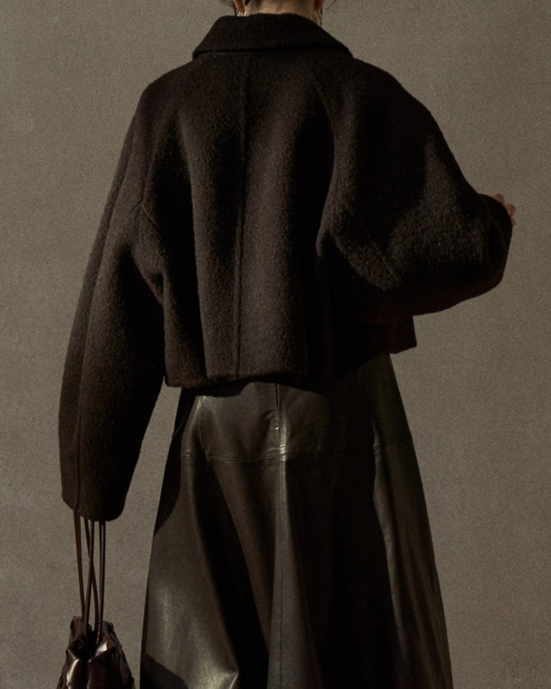 シングルブレストショートフリースジャケット 10296