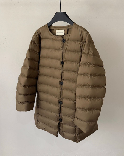 キルティングダウンミディコート 10252