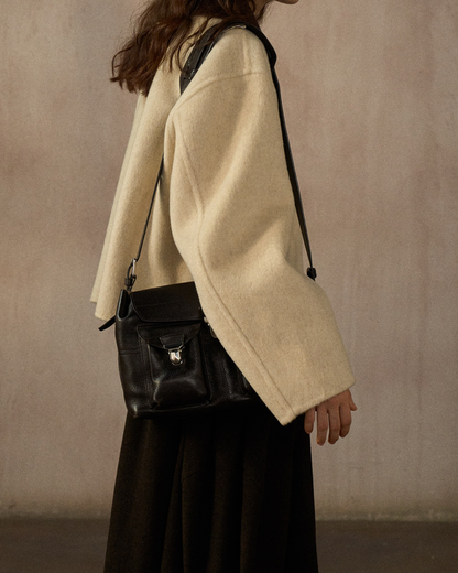 ノーカラーショートジャケット 10245