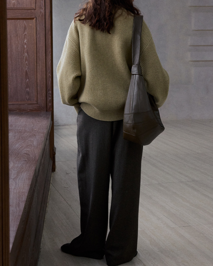 スタンドカラーニットカーディガン 10192