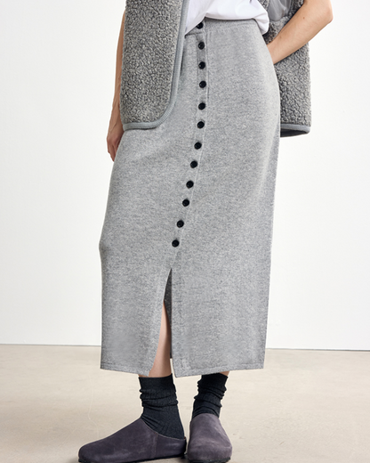 フロントスリットボタンデザインロングスカート 10329