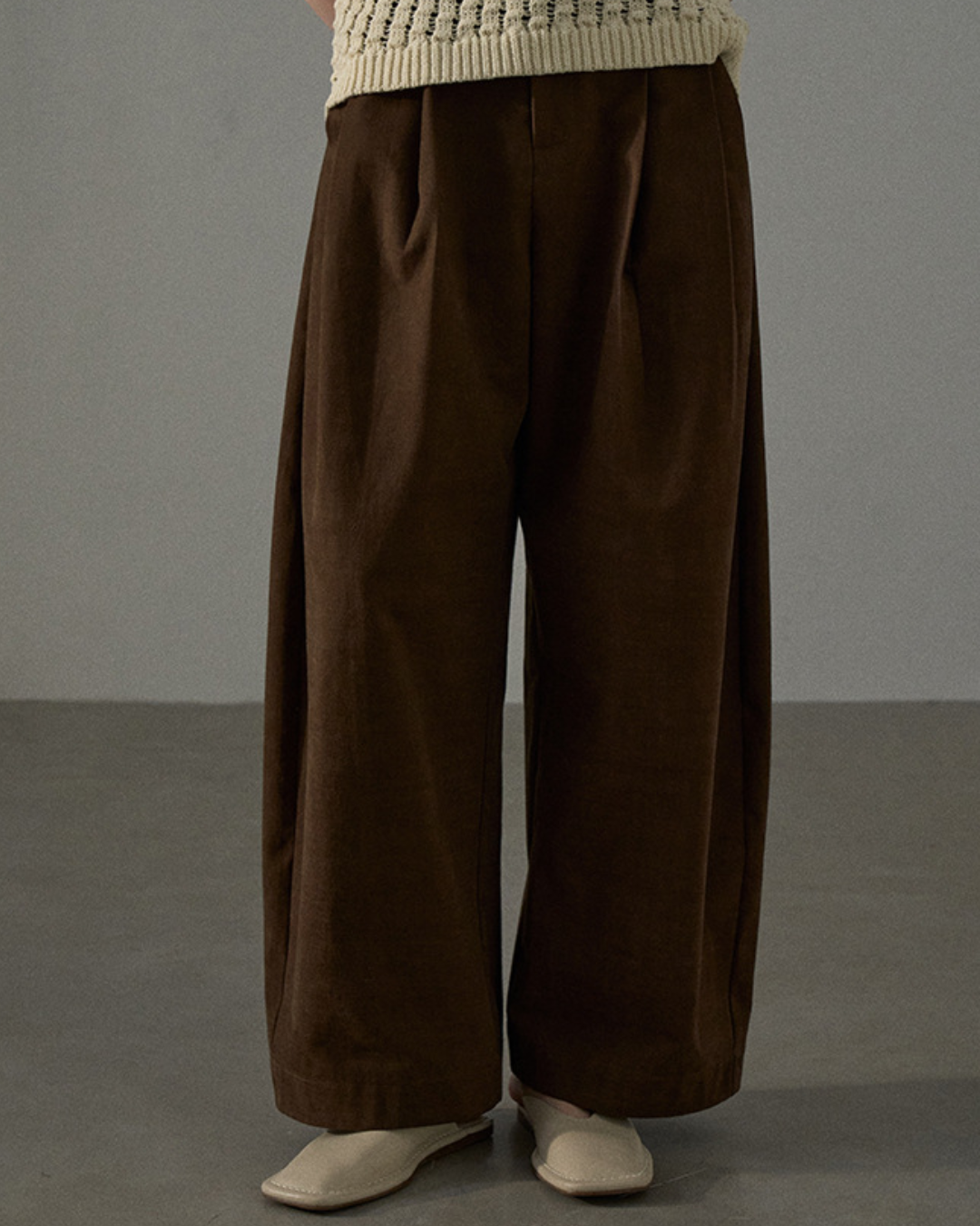 ハイウエストタックカジュアルパンツ 10229