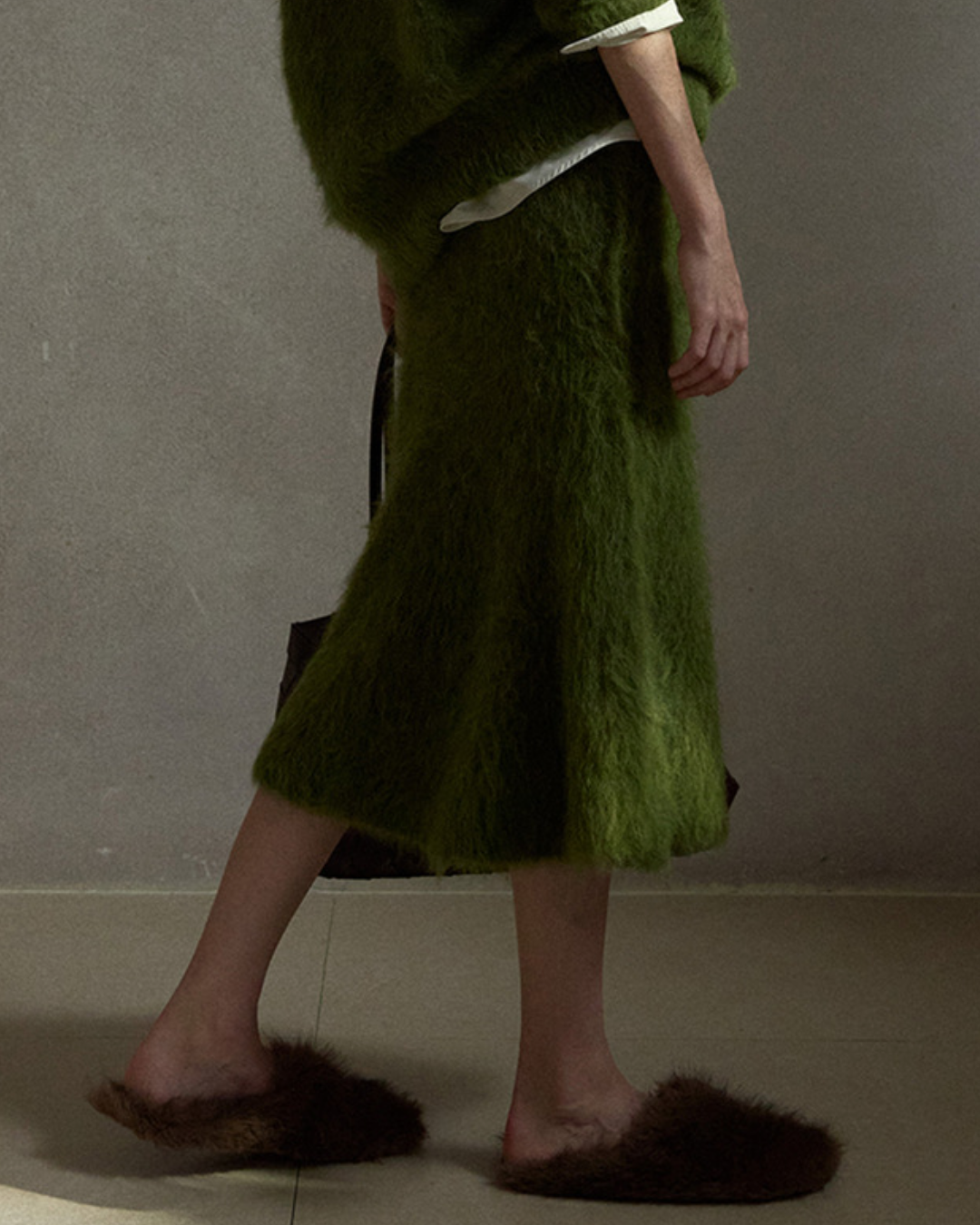 アシンメトリーフィッシュニットスカート 10402