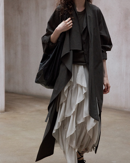 アシンメトリーフロウストラップワンピース 10340