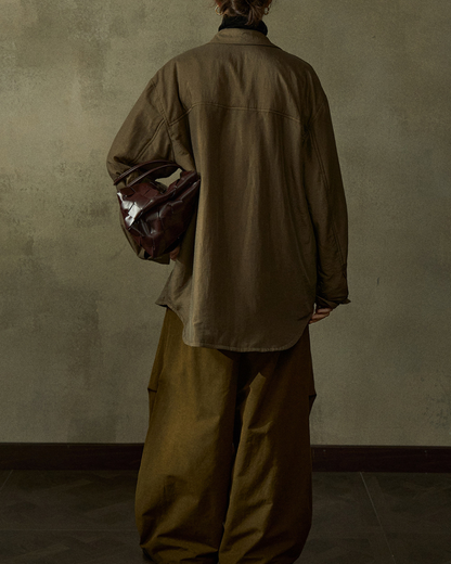 キルティングポケットオーバーシャツ 10202