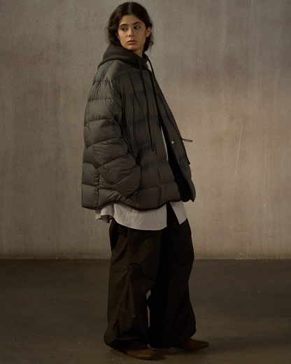 バイカラーリバーシブルダウンコート 10248