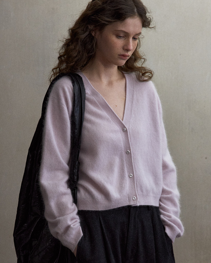 シャープショートニットカーディガン 10497