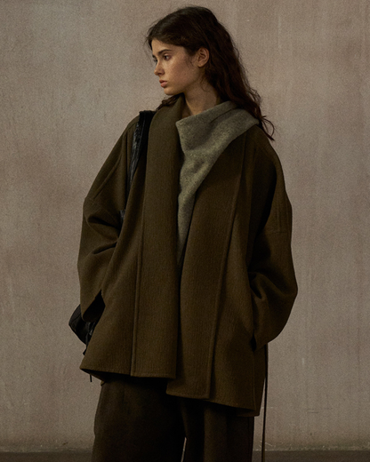 ローブスタイルストラップコート 10384