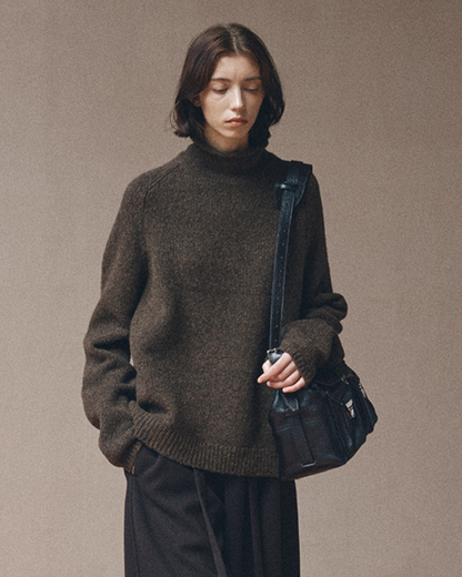 スリークハイネックトッププルオーバー 10377