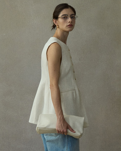 シャープVネックベスト 10441