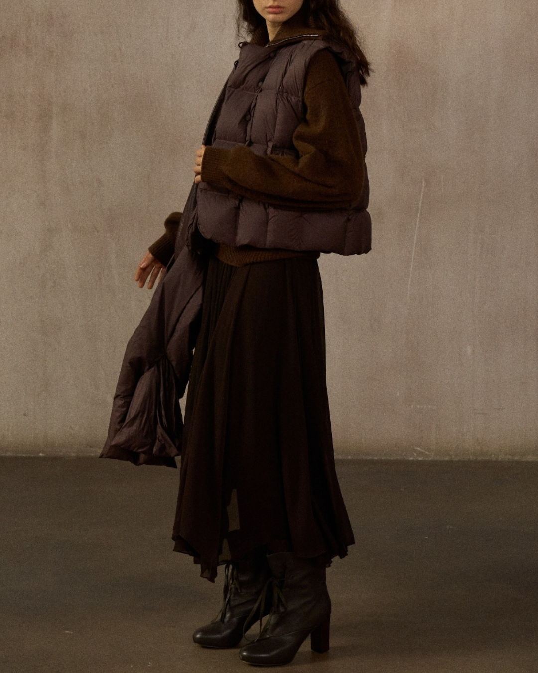 ダウンジャケットショートベスト 10239