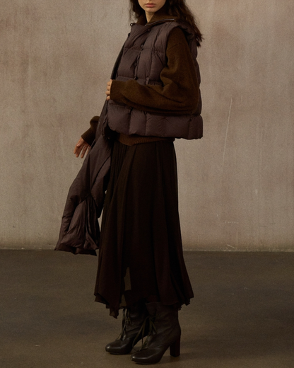 ダウンジャケットショートベスト 10239