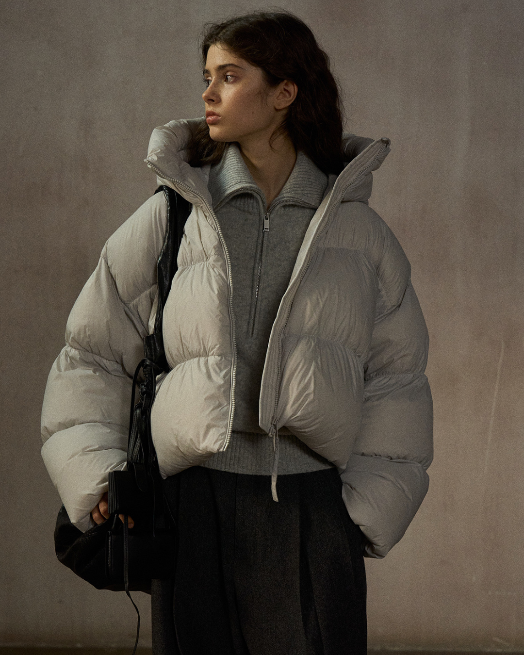 ショートフーディーダウンコート 10254