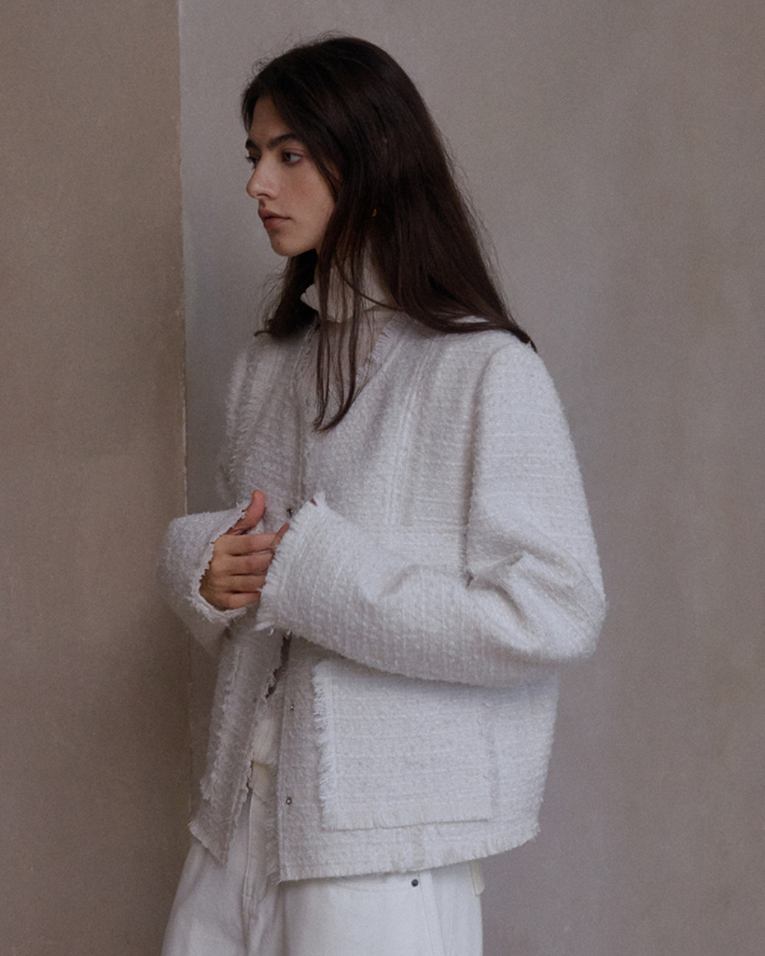 モードフリンジツイードジャケット 10413