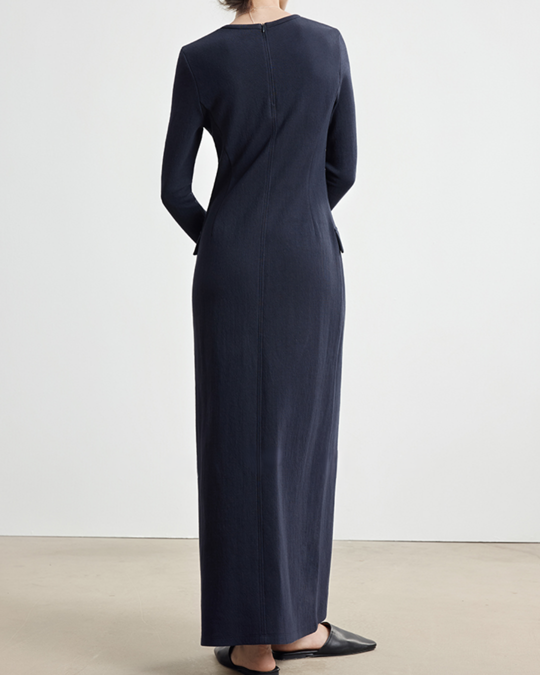 シームラインロングスリムワンピース 10330