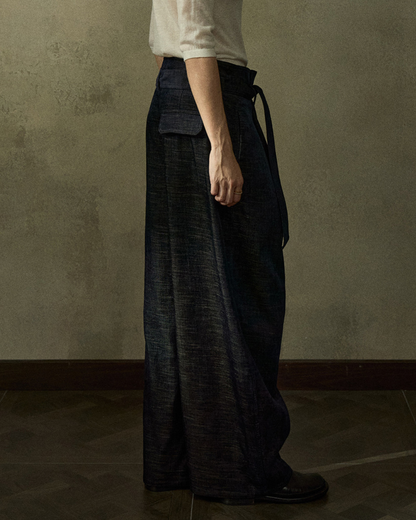 ツーカラーストラップカジュアルパンツ 10222