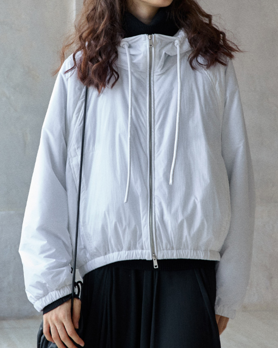 ミディフーディーカジュアルジャケット 10194