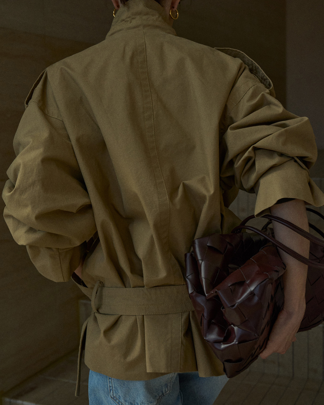 ダブルブレストミディジャケット 10221