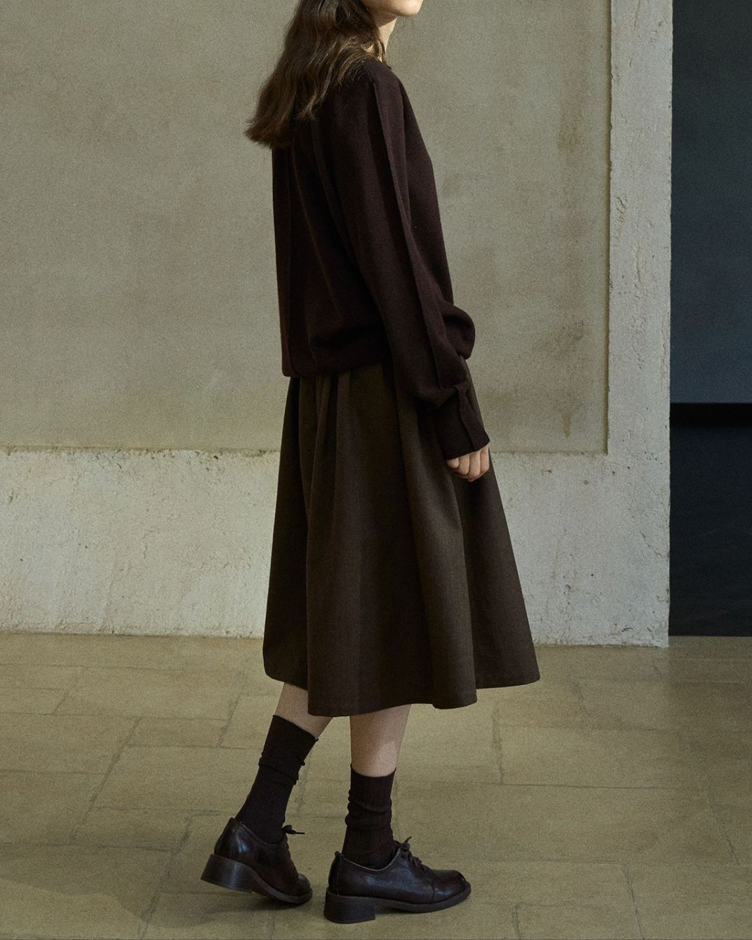 ハイウエストフレアカジュアルスカート 10210