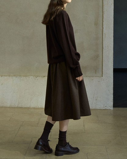 ハイウエストフレアカジュアルスカート 10210