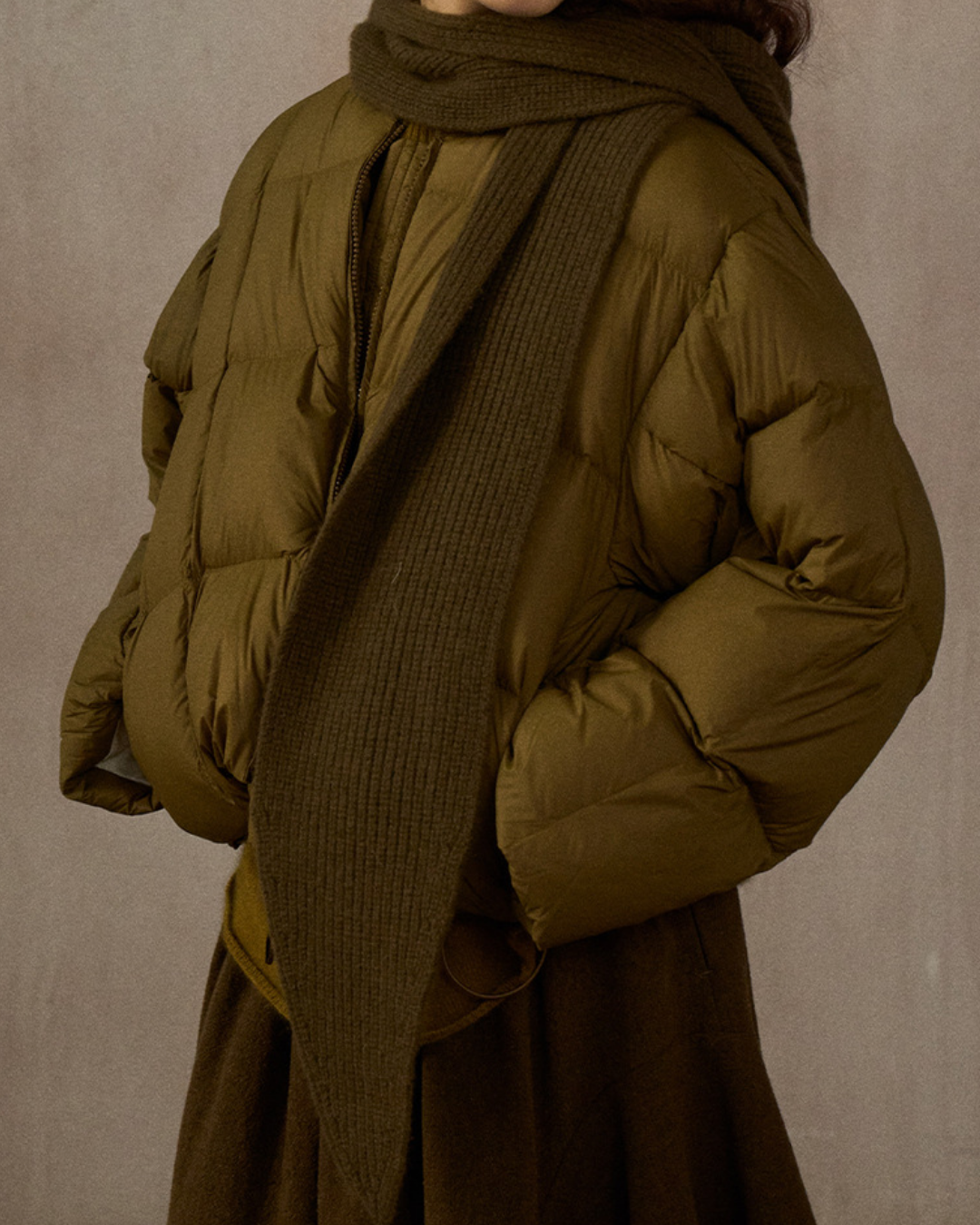 クルーネックショートコート 10274